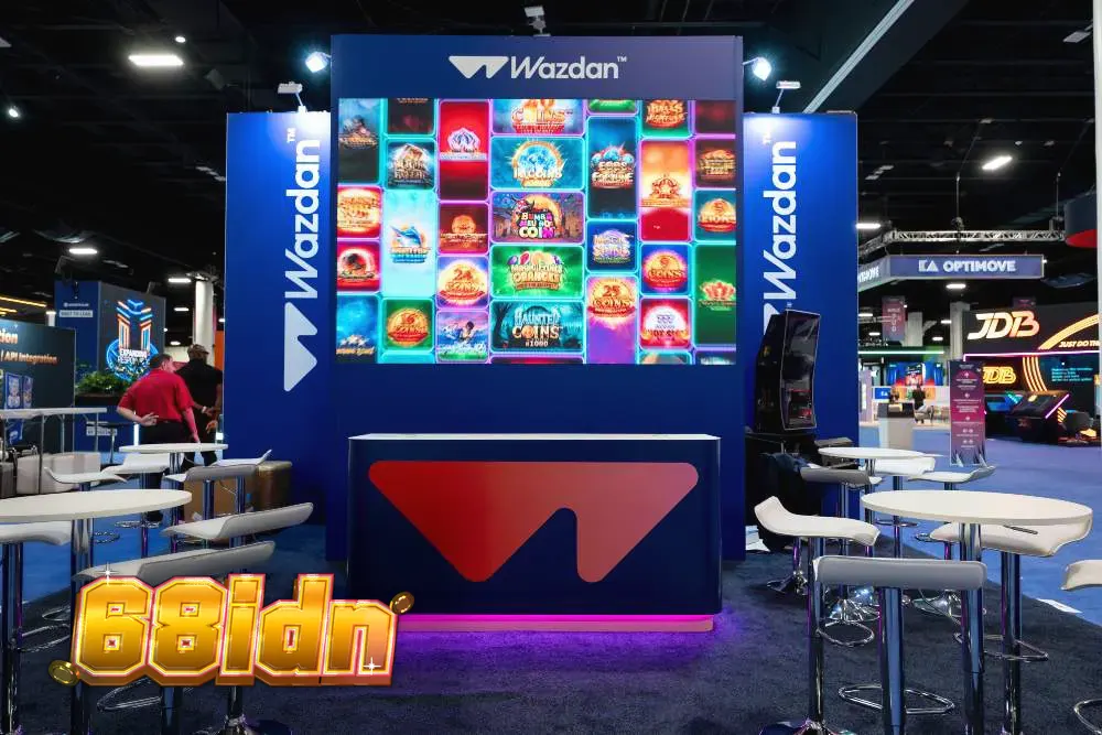 Tampilan antarmuka permainan slot modern dengan elemen grafis yang cerah